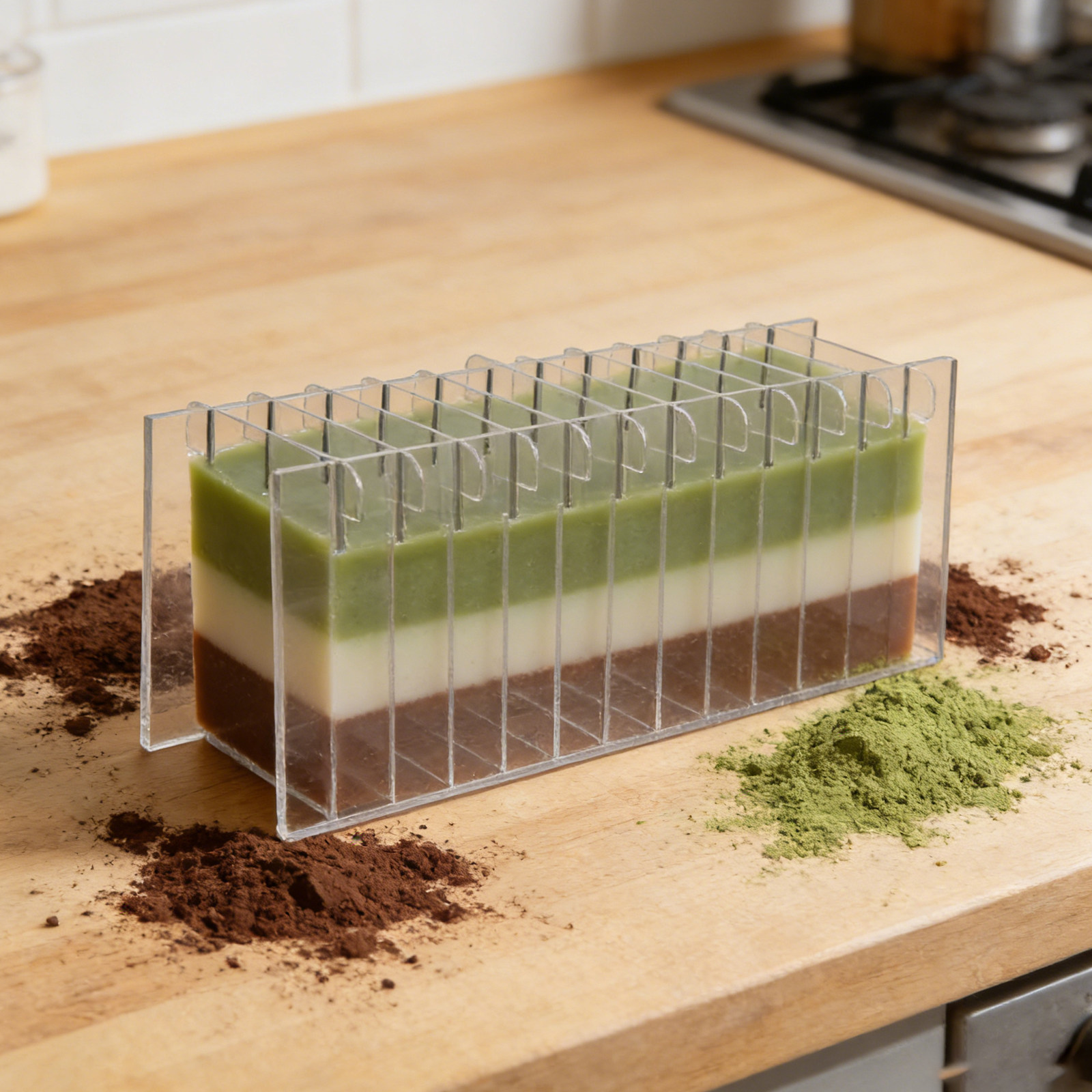 Soap Making Kit For Beginners - Acryl-Seifenteiler für Silikonformen Transparentes Präzisions-Portionierungswerkzeug für