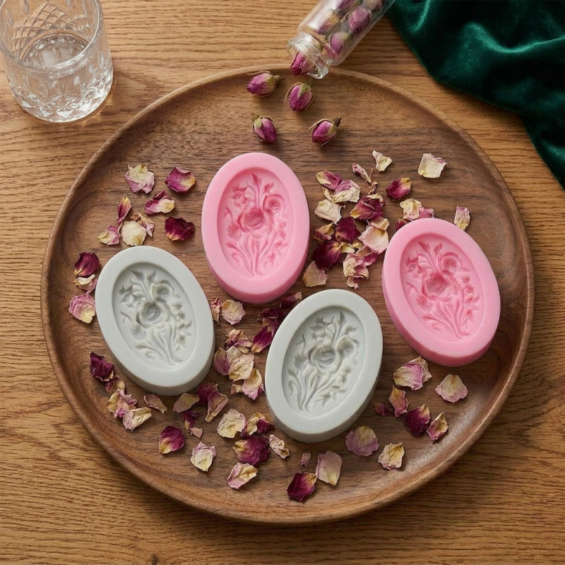 4 Silikonformen in Blumenform, – Soap Making Instructions Bewertung und Preis